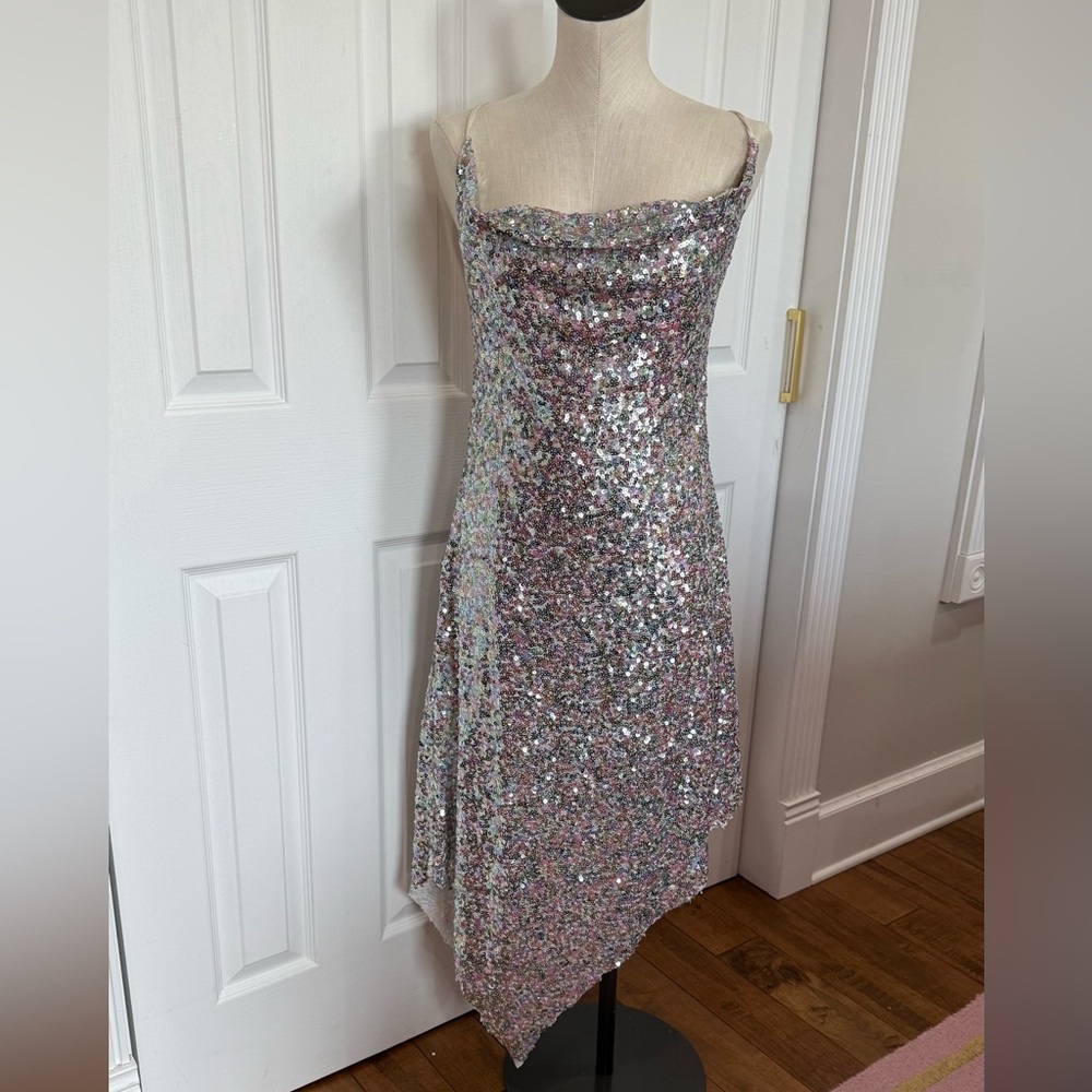 Sequin Strapless Dress